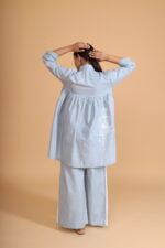 BACK GATHER SHORT TOP CO-ORD (SET OF 2)