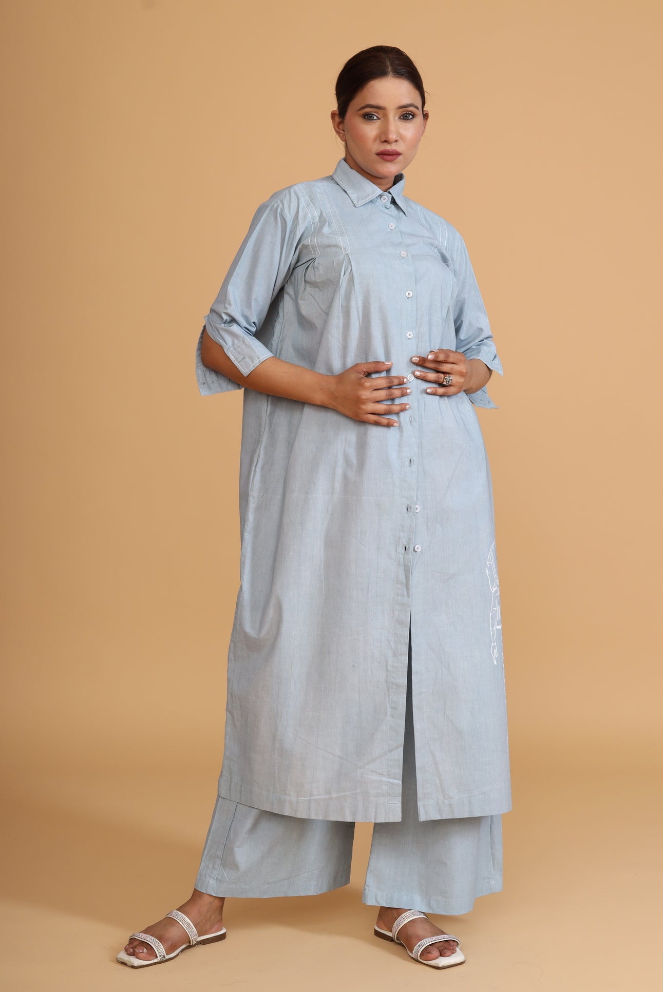 FRONT BOX PLEAT TUNIC
