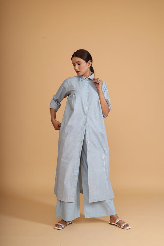 FRONT BOX PLEAT TUNIC CO-ORD (SET OF 2)
