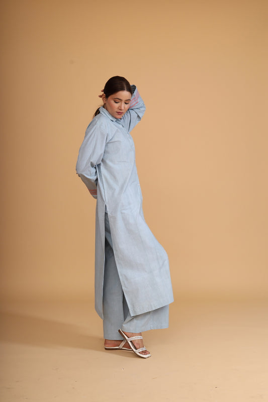 SLEEVE STRIPE DETAIL TUNIC CO-ORD ( SET OF 2)