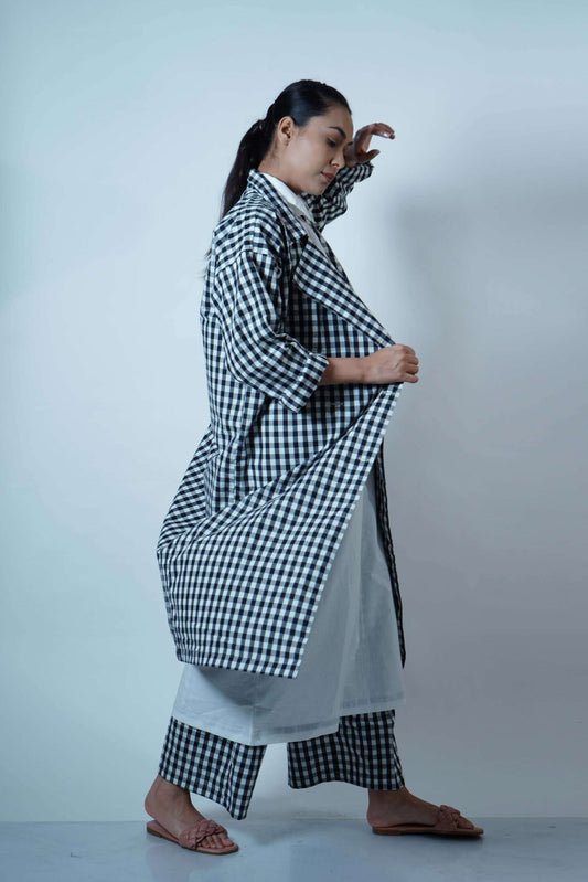 LAPEL COLLAR OVERLAY CO-ORD WITH SCARF (SET OF 3)