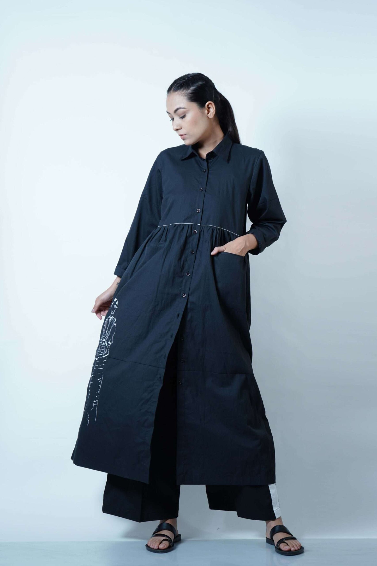 FRONT AND BACK GATHER TUNIC CO-ORD (SET OF 2)