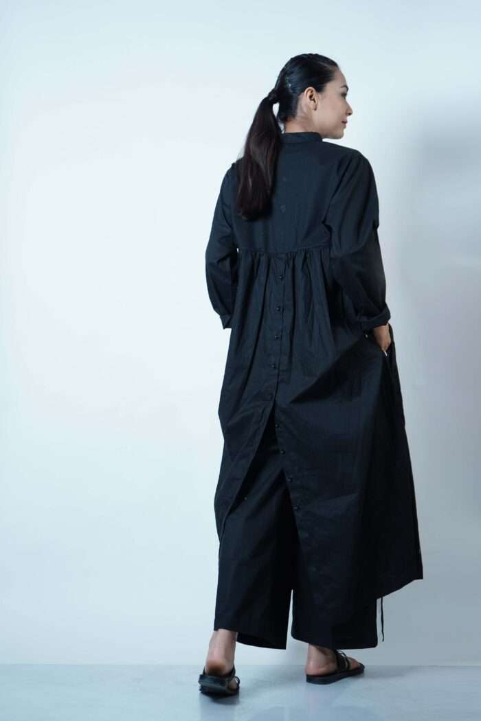 HIGH SLIT TUNIC WITH DOUBLE SLIT OPENING CO-ORD WITH SCARF (SET OF 3)