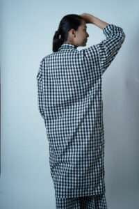 BASIC CHECKED PANTS- BLACK CHECK