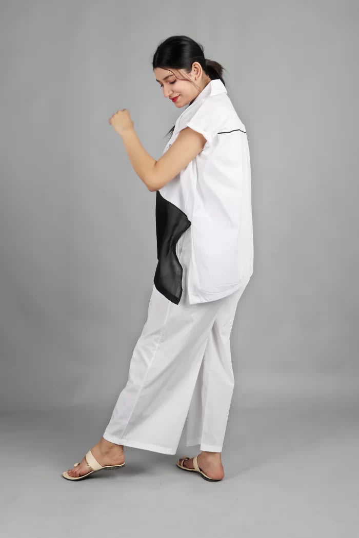 SIDE PLACKET SHIRT CO-ORD (SET OF 2)