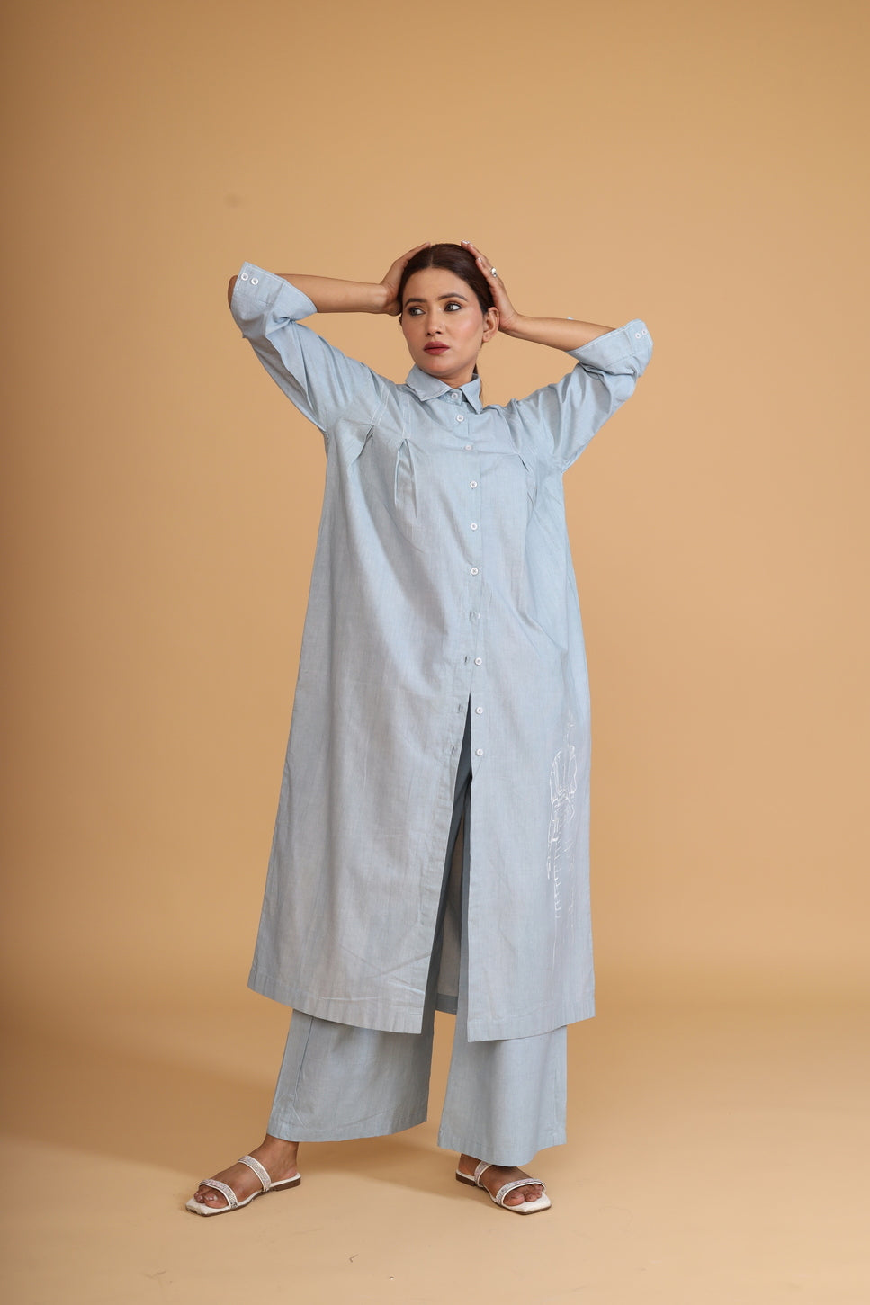 FRONT BOX PLEAT TUNIC CO-ORD (SET OF 2)