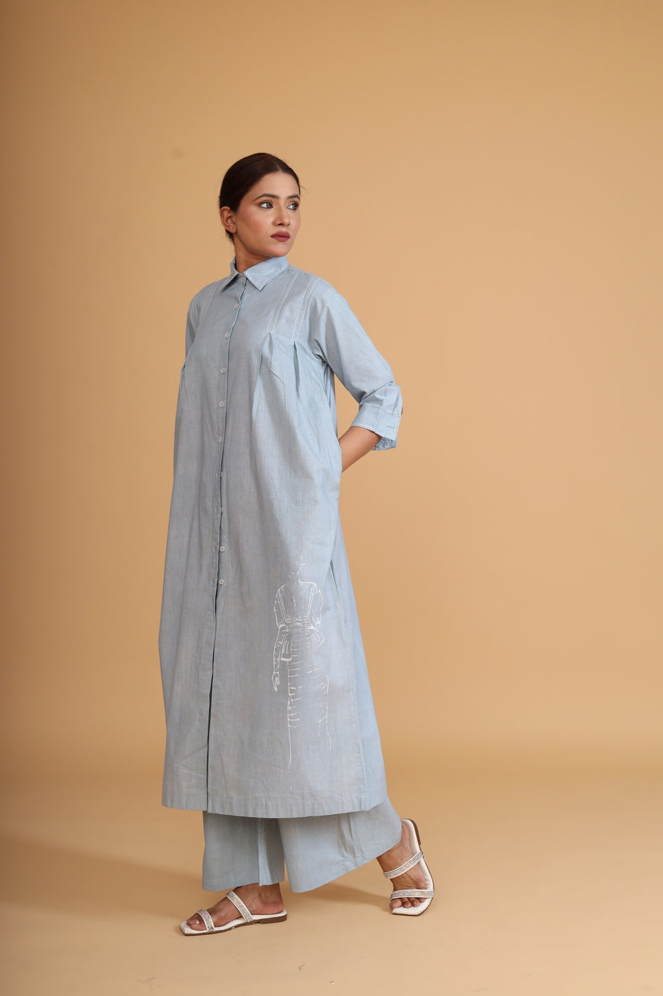 FRONT BOX PLEAT TUNIC