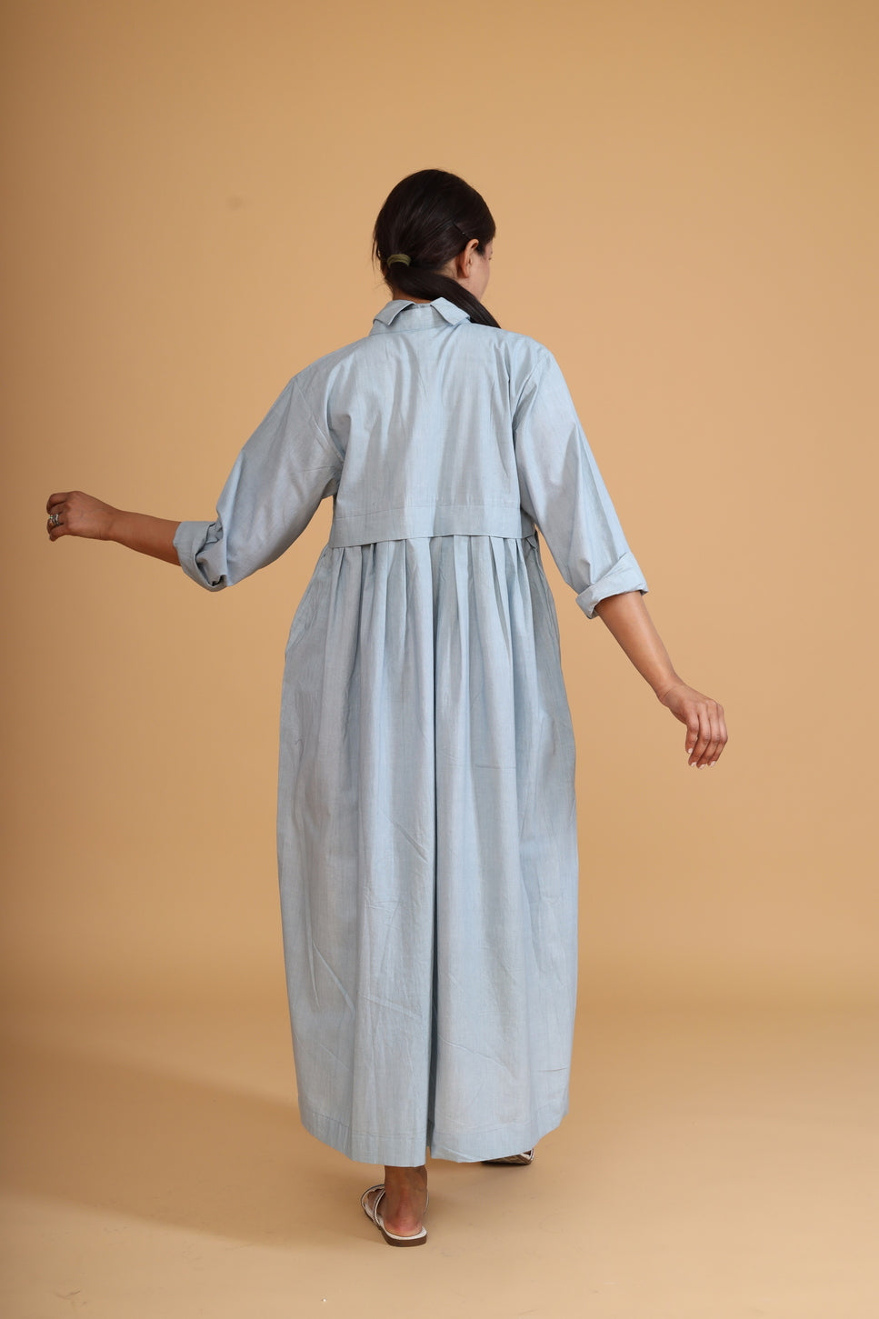 FRONT AND BACK PLEAT OVERLAY CO-ORD (SET OF 2)