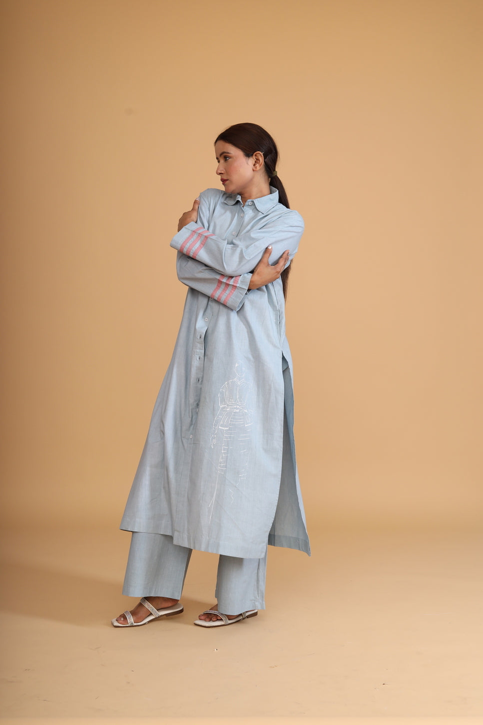 SLEEVE STRIPE DETAIL TUNIC