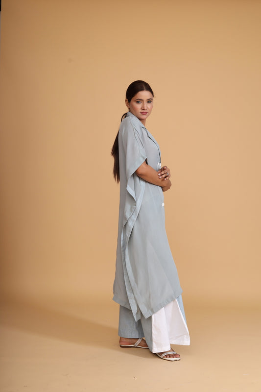 BUTTONED DETAIL KAFTAN CO-ORD (SET OF 2)