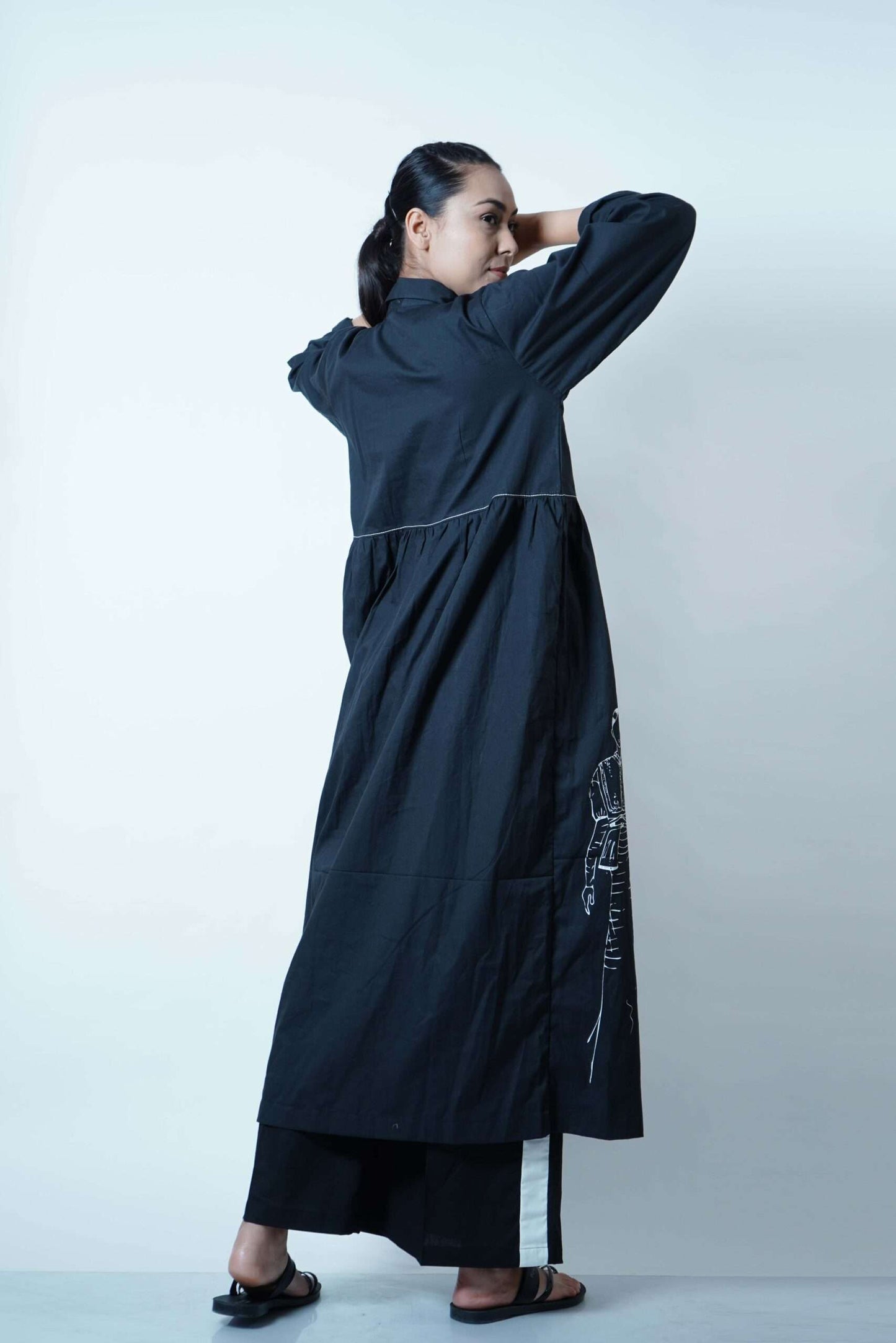 FRONT AND BACK GATHER TUNIC CO-ORD (SET OF 2)