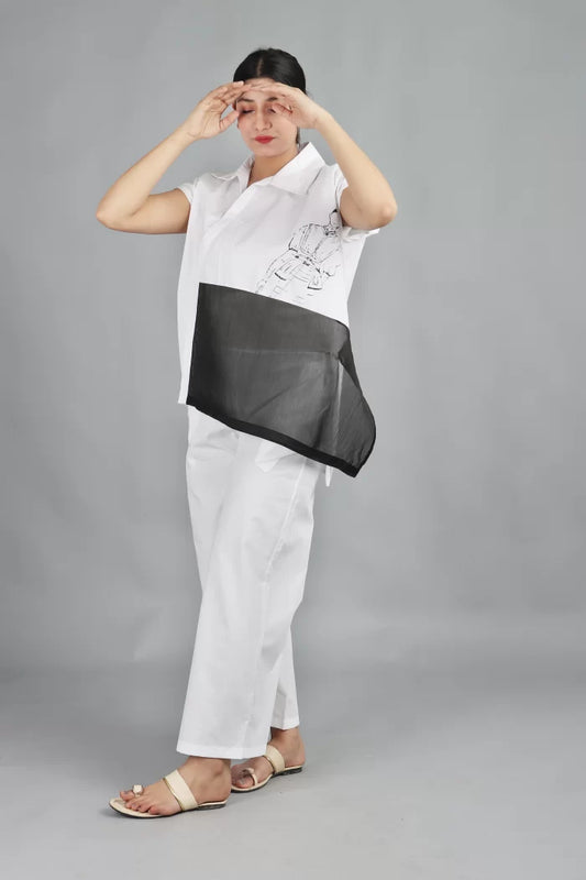 SIDE PLACKET SHIRT CO-ORD (SET OF 2)