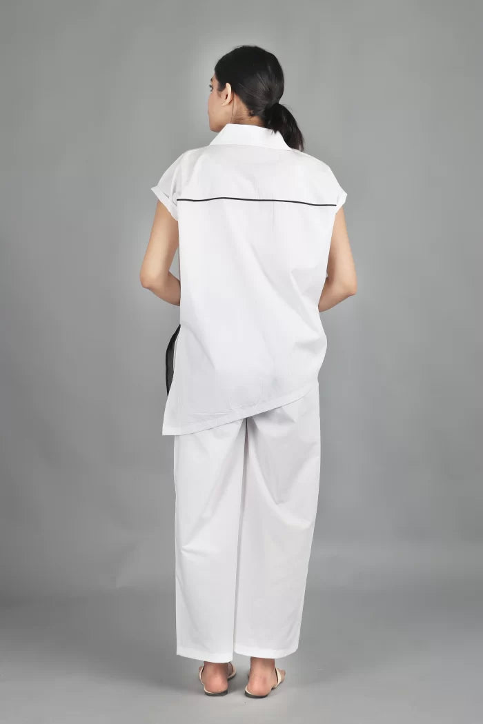 SIDE PLACKET SHIRT CO-ORD (SET OF 2)