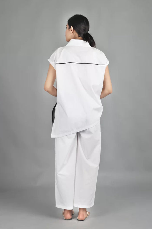 SIDE PLACKET SHIRT CO-ORD (SET OF 2)