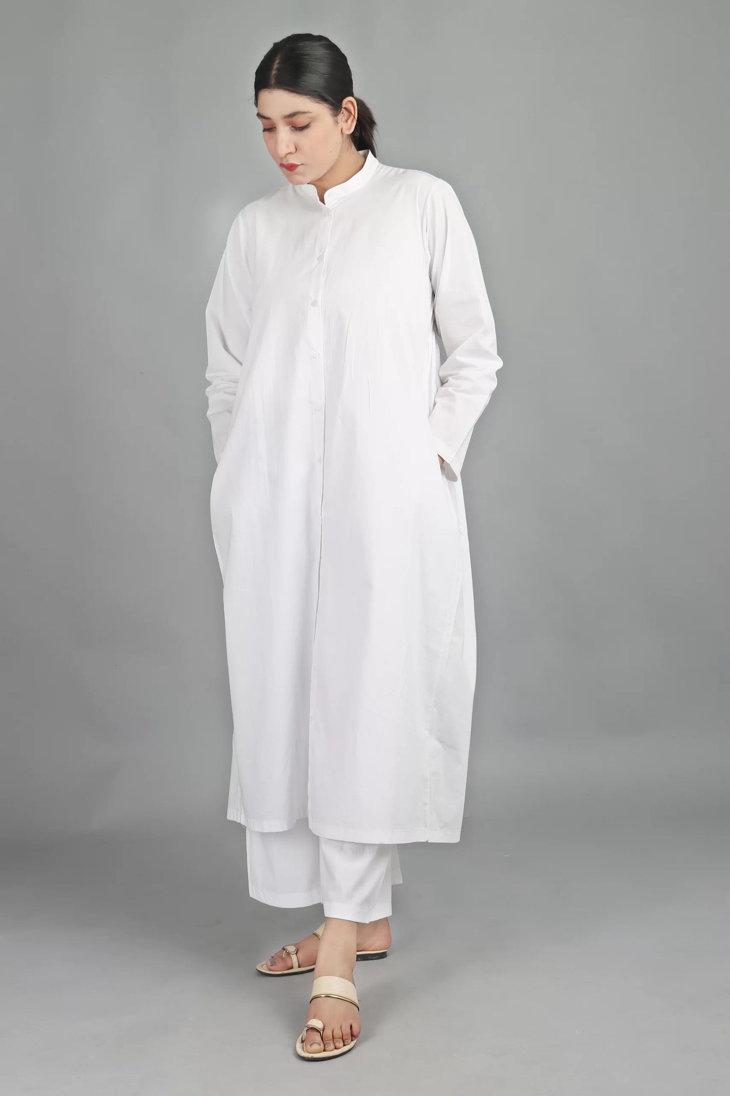 Narrow Pant-White